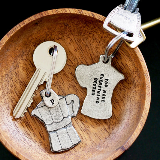 'You Make Everything Better' Moka Coffee Pot Keyring